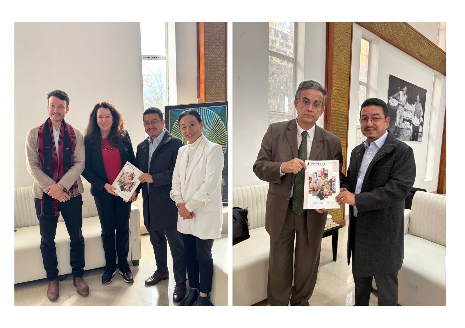 Swiss and French ambassadors meet Pinnacle team